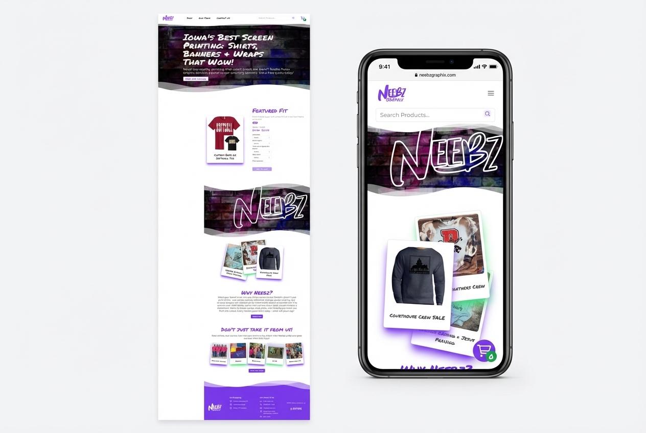 Neebz Graphix E-Commerce Launch